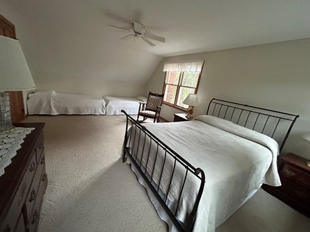 Eastham Cape Cod vacation rental - Full and two twin beds in second floor bedroom, with AC