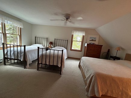 Eastham Cape Cod vacation rental - Queen and two twin beds in second floor bedroom, with AC