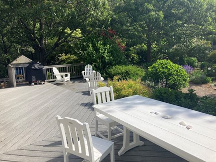 Truro Cape Cod vacation rental - Back porch, upper sitting area and grill