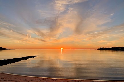 Falmouth, New Silver Beach Cape Cod vacation rental - Short walk to view spectacular sunsets and bask in warm water.