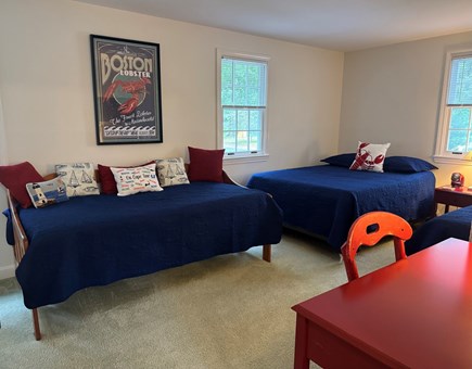 Falmouth, New Silver Beach Cape Cod vacation rental - Spacious Lobster room has 3 windows &amp;amp;amp;amp; large update closets.