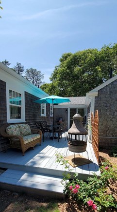 Wellfleet Cape Cod vacation rental - Back deck for grilling and lounging.