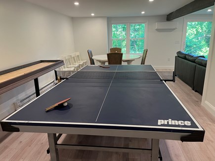 Dennis Cape Cod vacation rental - Ping pong table and shuffle board in basement
