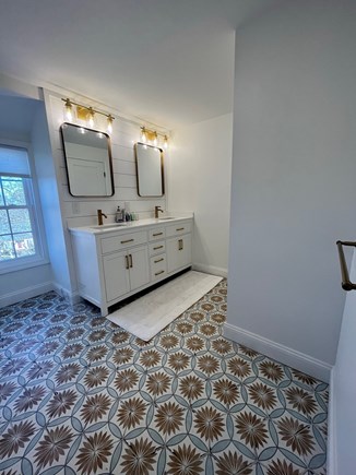 Dennis Cape Cod vacation rental - 2nd floor bath with tub and shower
