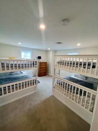 Dennis Cape Cod vacation rental - Kids bunk room. 4 full beds
