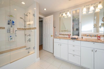 Orleans Cape Cod vacation rental - Upstairs newly remodeled tile bathroom