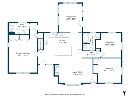 East Falmouth Cape Cod vacation rental - Floor Plan