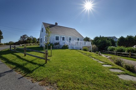 Sandwich  Cape Cod vacation rental - Deck off the front and patio off the back with views of the ocean