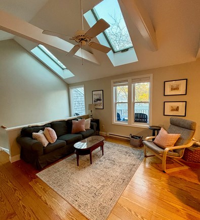 Chatham Cape Cod vacation rental - Living room with ceiling fan and lots of natural light