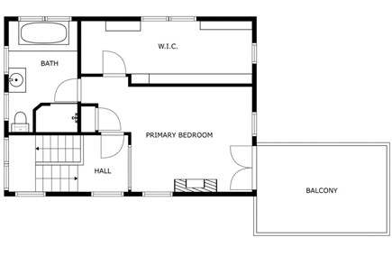 Eastham Cape Cod vacation rental - Floor Plan - Second Floor