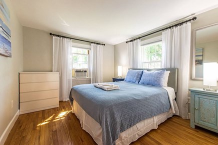 Yarmouth Cape Cod vacation rental - Queen bed, window a/c, closet, dresser, blackout shades.