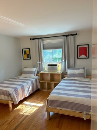 Yarmouth Cape Cod vacation rental - Two twin beds, window a/c, closet, dresser, blackout shades.