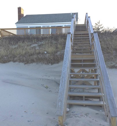 Sandwich Cape Cod vacation rental - Deck and steps to the beach