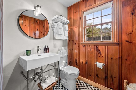 Dennis Port Cape Cod vacation rental - The bathroom offers elegant spa-like simplicity