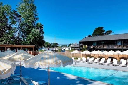 Dennis Port Cape Cod vacation rental - Neighboring Bluebird outdoor pool, accessible with purchase of a daily downloadable family pass