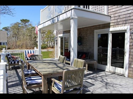 Chatham Cape Cod vacation rental - Deck with extendable teak table, couch and lounge chairs to relax