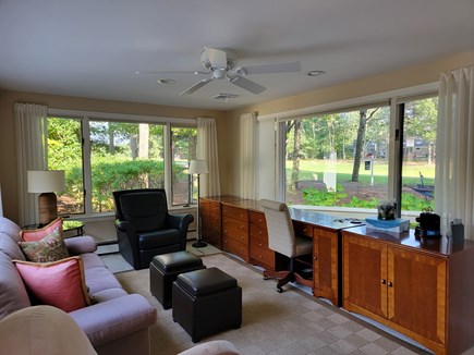 New Seabury Cape Cod vacation rental - 1st floor  home office with doors to deck and pool