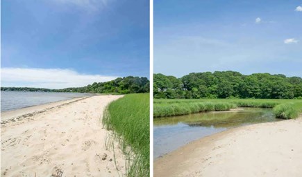 Falmouth, Waquoit Cape Cod vacation rental - Beach at low tide and tidal streams to explore