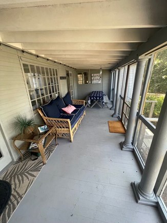 Falmouth, Waquoit Cape Cod vacation rental - Porch overlooking bay