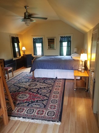 East Dennis Cape Cod vacation rental - Queen bed in upstairs barn bedroom