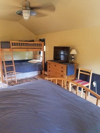 East Dennis Cape Cod vacation rental - Bunkbeds & Queen in upstairs barn bedroom