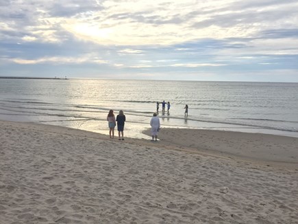 East Dennis Cape Cod vacation rental - Quiet sunset on Sea Street Beach, a short walk from the house