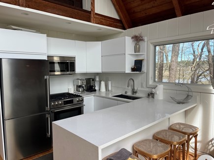 Wellfleet Cape Cod vacation rental - New Kitchen with 5 burner gas stove