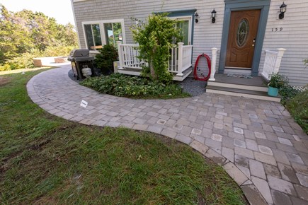 South Plymouth MA vacation rental - Front/side door, gas grill, firepit