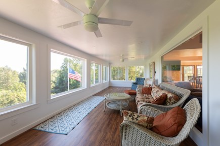 South Plymouth MA vacation rental - Upper 3 season porch off living room