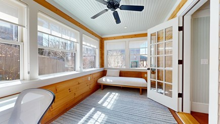 Provincetown Cape Cod vacation rental - Sunroom with working space
