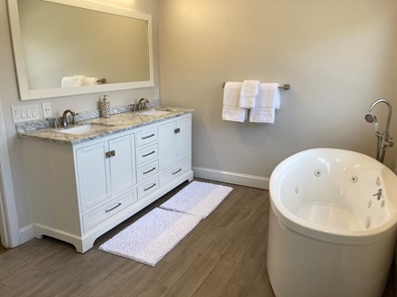 Mashpee Manor Pool House Cape Cod vacation rental - Second master bath with stand-alone glass shower, not shown.