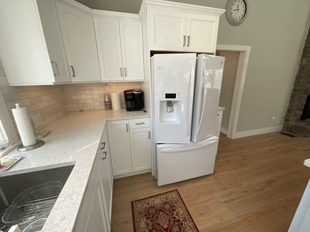 Brewster Cape Cod vacation rental - Bright kitchen with coffee maker , water, ice refrigerator