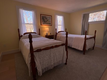 Brewster Cape Cod vacation rental - Front bedroom with two twin beds