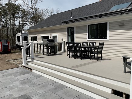 Brewster Cape Cod vacation rental - Back deck ,with table &amp; 6 chairs