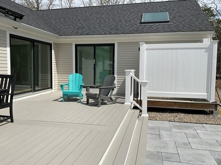Brewster Cape Cod vacation rental - Back deck with shower