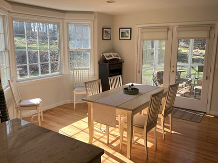 Falmouth Cape Cod vacation rental - Lovely bright dining area with extendable dining table