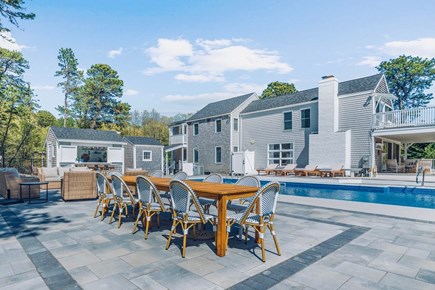 Osterville/ Centerville Line Cape Cod vacation rental - Dine and hangout by the pool