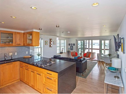 Provincetown Cape Cod vacation rental - Fully equipped kitchen. Living area with a view!