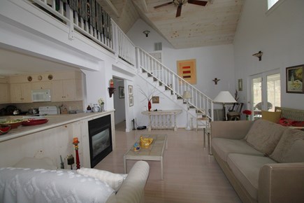 20 Abagail St, Wellfleet Cape Cod vacation rental - Family room with french door access to screened porch