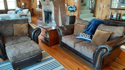 Pocasset Cape Cod vacation rental - Living room in forward part of the house