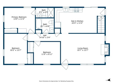 North Falmouth Cape Cod vacation rental - Floor Plan