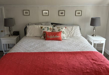 Mashpee Cape Cod vacation rental - Master bedroom with king size bed, Smart TV and sitting area