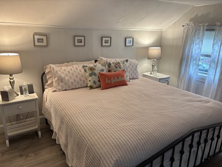 Mashpee Cape Cod vacation rental - Master Bedroom on second floor with Smart TV and sitting area.