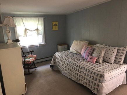 Mashpee Cape Cod vacation rental - Upstairs kids bedroom with three twin beds and games