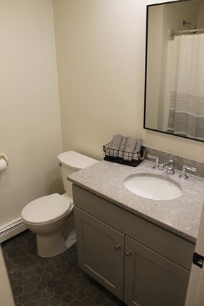 Harwich Cape Cod vacation rental - Main Bathroom - Tub and shower combo.