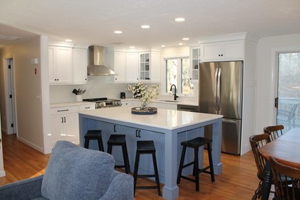 Harwich Cape Cod vacation rental - View of kitchen from living room.
