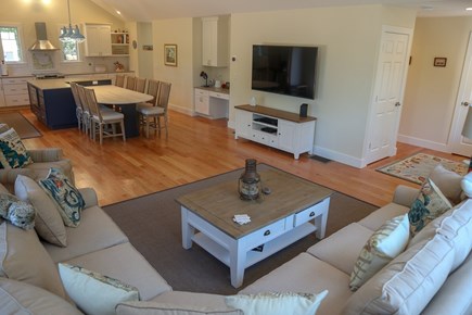 Eastham Cape Cod vacation rental - View of the living room into the kitchen