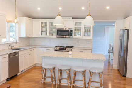 West Yarmouth, Lewis Bay Cape Cod vacation rental - Fully stocked kitchen with high end appliances, dishes & glasses.