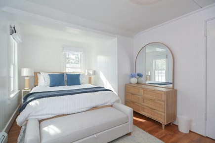 Dennis Port Cape Cod vacation rental - Master: queen, 2 dressers, full size closet, mirrors, nightstands