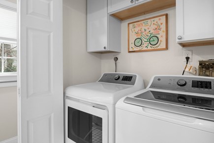 Yarmouth Port Cape Cod vacation rental - And first floor laundry located in the bathroom!